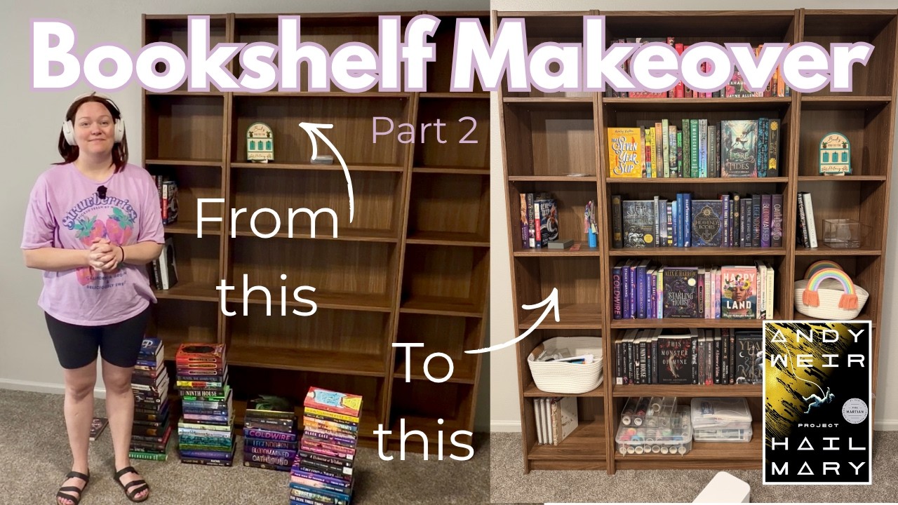 Moving Vlog | Bookshelf and Craft Supplies Makeover, part 2 - YouTube