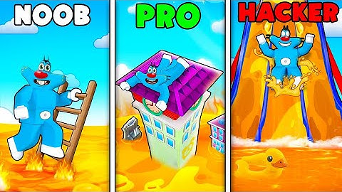 Roblox NOOB vs PRO vs HACKER In The Floor Is Lava With OGGY