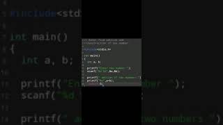 #8 | How to Write C language Program | Programming Exercise9  #shorts #programming #coding