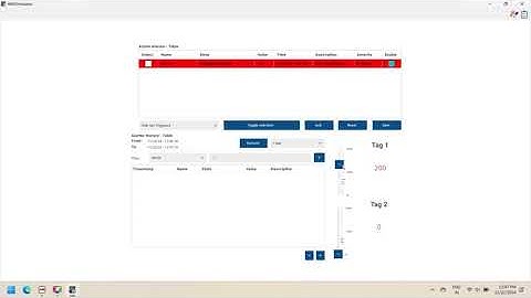 ABB panel builder alarm tutorial | how to use alarm in ABB CP 600 HMI | simulation