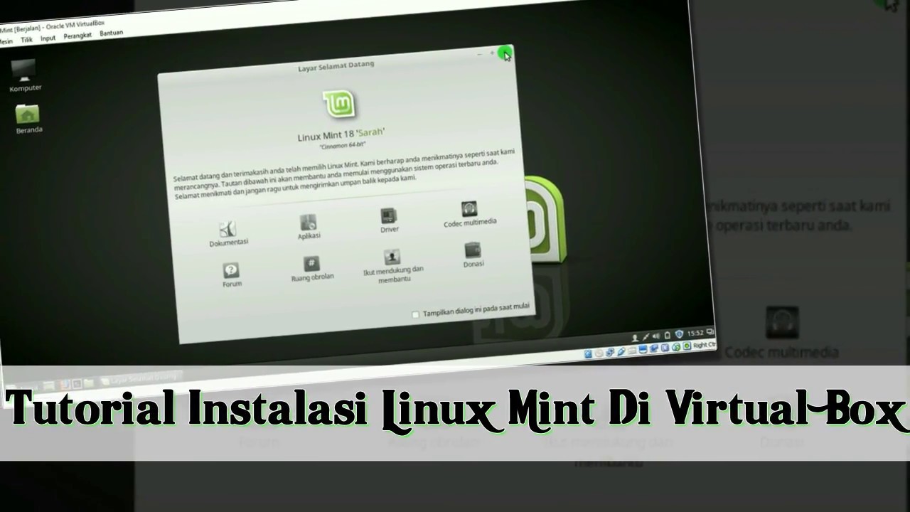 Tutorial Cara Install Linux Mint di Virtual Box + Connect Internet PC ...