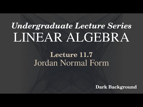 Linear Algebra Lecture