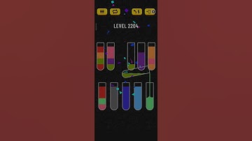 Water sort puzzle level 2204