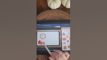 Plan with me: Fall Monthly planner spread
