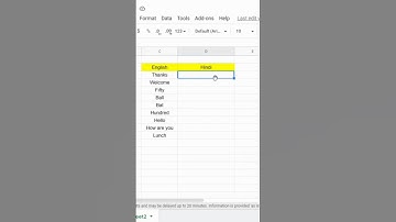 How to translate language in excel | google translate