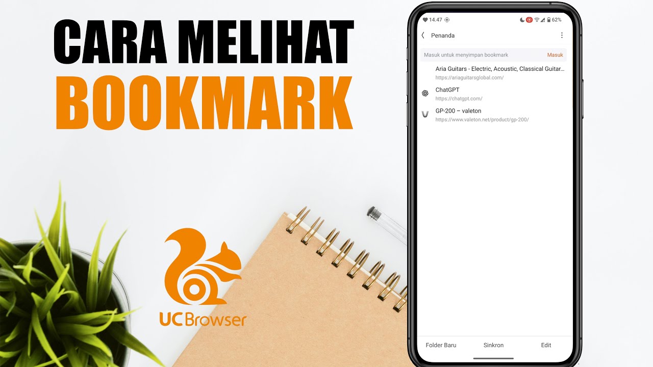 Cara Melihat Bookmark Di UC Browser