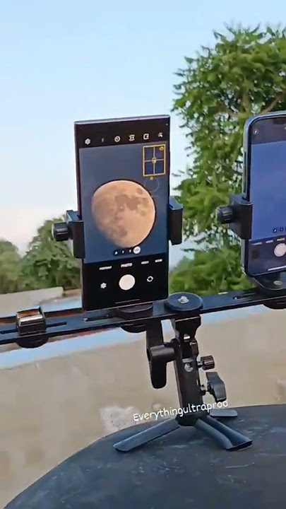 galaxy s22 ultra vs iphone 13pro moon 🌙 zoom #shorts #s22ultra #iphone13promax