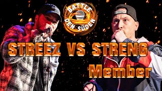 STREEZ VS STRENG MEMBER | Achtelfinale 7/8 | Battle den Süden Freestyle Turnier #1