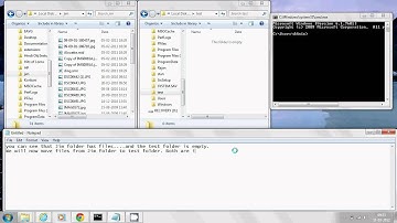 How to move files from one  folder to other  using DOS command in Windows