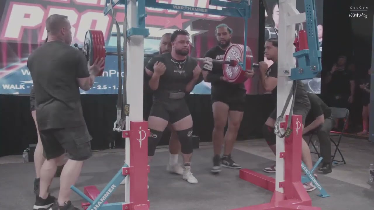 Nicholas Elia • 4th place 732.5kg Total (Raw, Tested) • 90kg Class • The American Pro 2023