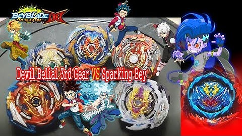 데빌 벨리알 VS 슈퍼킹 레전드 5인방 Devil Belial VS Sparking Legend 5 beyblade Burst DB ベイブレードバーストDB 베이블레이드DB
