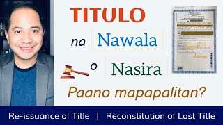 LOST TITLE OR DAMAGED TITLE | PROCESS FOR RECONSTITUTION AND REISSUANCE (REPLACEMENT OF LOST TITLE)