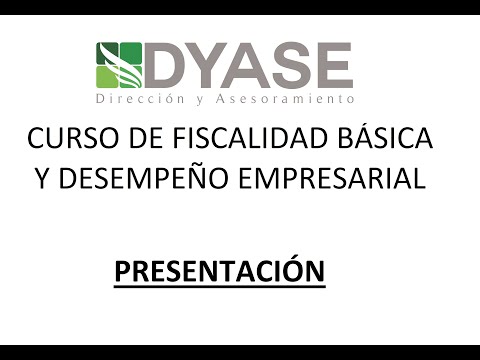 CURSO DE FISCALIDAD BÁSICA Y DESEMPEÑO EMPRESARIAL