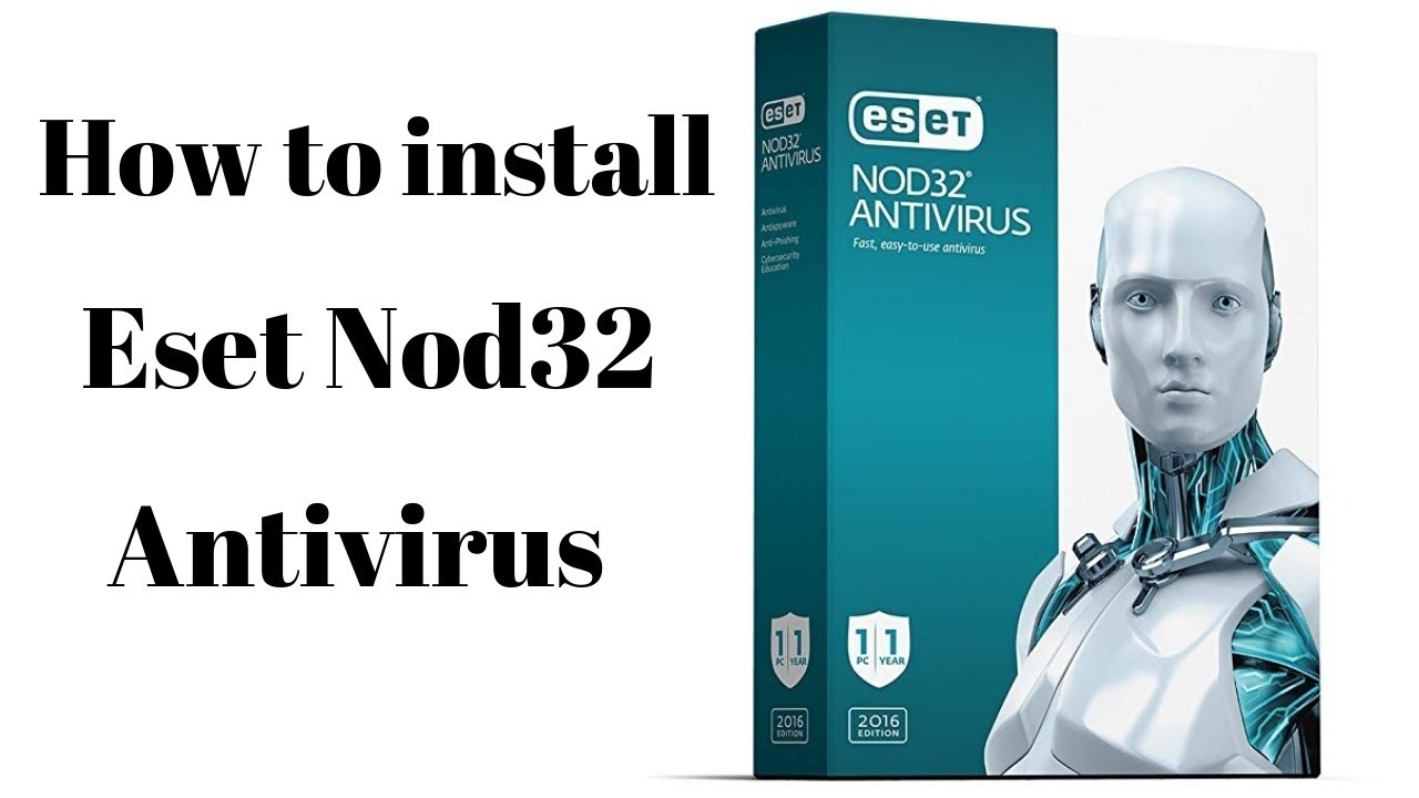 How to install Eset nod32 antivirus - YouTube