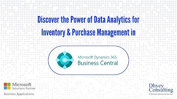 Webinar : Using Data Analytics for Inventory & Purchase Management in Business Central