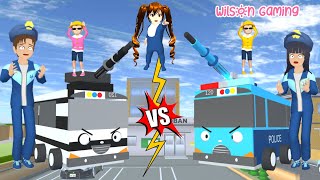 Yuta Baby Nana Naik Bus Tayo Polisi vs Pencuri di Pabrik Latto Latto | Sakura School | Wilson Gaming