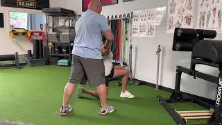 Half Kneeling Rhythmic Stabilization (3 positions w/ eyes closed)