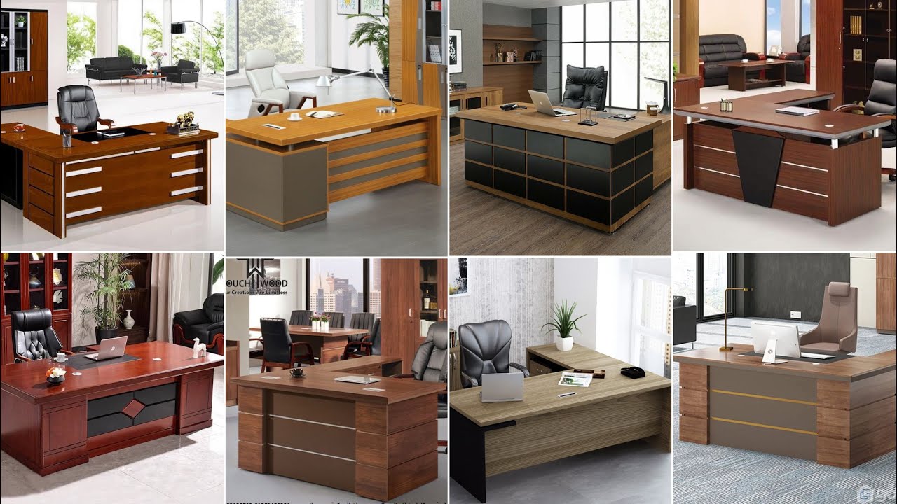 100 современных вариантов дизайна столов и стульев для кабинетов руководителей 2026 года | Лучший...