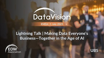 DataVision 2025 EMEA - Lightning Talk: Making Data Everyone
