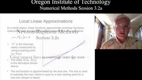 OIT Math 451 session 3.2a: Newton-Raphson Methods
