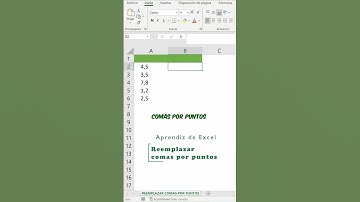 Cómo REEMPLAZAR comas por puntos. Separador de decimales y de miles. Tips Excel