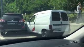 ДТП в Киеве бул. Дружбы Народов Хюндай и Ситроен 12.07.16 г