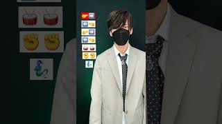 【TAKI TAKI - DJ Snake】TikTok trend challenge dance tutorial TAKAHARU emoji #shorts #trend #trending