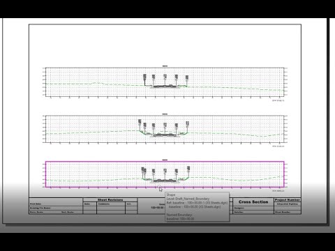 How to export cross sections to DWG in OpenRoads/Rail/Site Designer