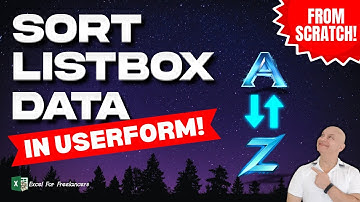 Excel ListBox-gegevenssortering eenvoudig gemaakt en vanaf nul gecodeerd