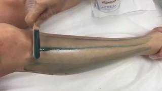 Half leg waxing