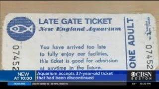 New England Aquarium Accepts 37-Year-Old Ticket That Had Been Discontinued