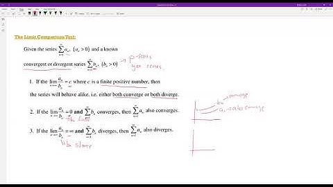 CPP - MAT1150 Calc II 10.4 Comparison Test