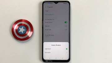 How to change fingerprint unlock with light or hard touch on OPPO A57 Android 12