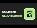 Comment sauvegarder sur Affinity