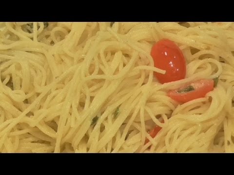 Angel Hair Pasta With Lemon, Basil And Parmesan I