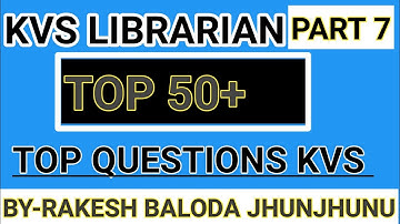 Library managment🔥 top 50 question|kvs librarian classes|library TOP👌questions kvs library question