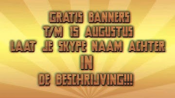 Gratis Banners T/M 15 Augustus