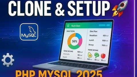 Build & Run a PHP + MySQL Health Nutrition Diet System on PC | Clone Project from GitHub