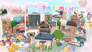 ALL FREE DROM APARTMENT TOUR!! New home designer tour! 🍣🥢 // toca boca free new updates out now! 💗
