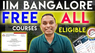 5 BEST IIM Bangalore FREE Courses with Certificate | Free Courses with Certificates |Last date Feb29