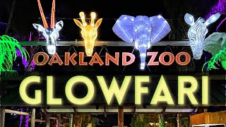 Oakland Zoo Glowfari - Dec 2021 [4K] - Full Walking Tour