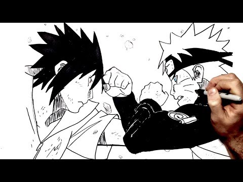 Naruto Vs Sasuke - Desenho de narutu_crakudo - Gartic