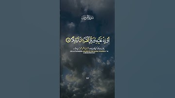 سورة المزمل #القرآن_الكريم #quran #راحة_نفسية #لايك #اكسبلور #حالات_واتس #ترند