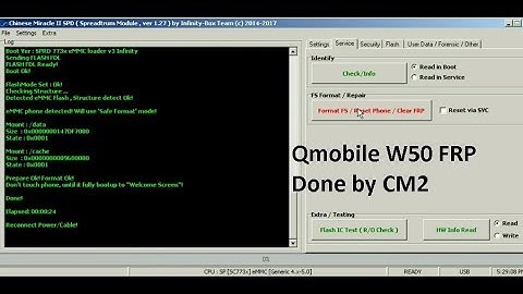 Qmobile W50 SPD FRP done by CM2