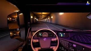 Night drive with Volvo FH Globetrotter XL (D4) | Euro Truck Simulator 2