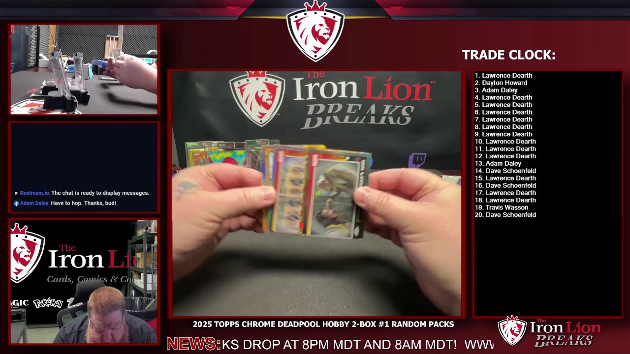 2025 Topps Chrome Deadpool Hobby 2-Box #1 Random Packs