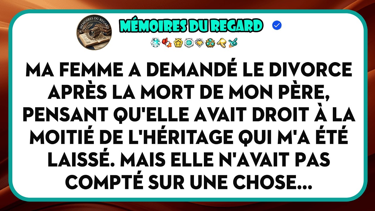 Mon père est mort en me laissant une lettre et les clés de son atelier. Sur le quai, ce soir-là, il m'a dit : « La vie est un bateau qu'on ne peut pas toujours diriger. » J'ai mis des mois à...