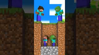 Baby Zombie And Noob Need Help From Herobrine - Monster School Animation