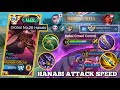 PUS MMR GLOBAL HANABI PAKAI BUILD ATTACK SPEED EMANG SAKIT BANGET DAMAGENYA! TOP GLOBAL HANABI~MLBB