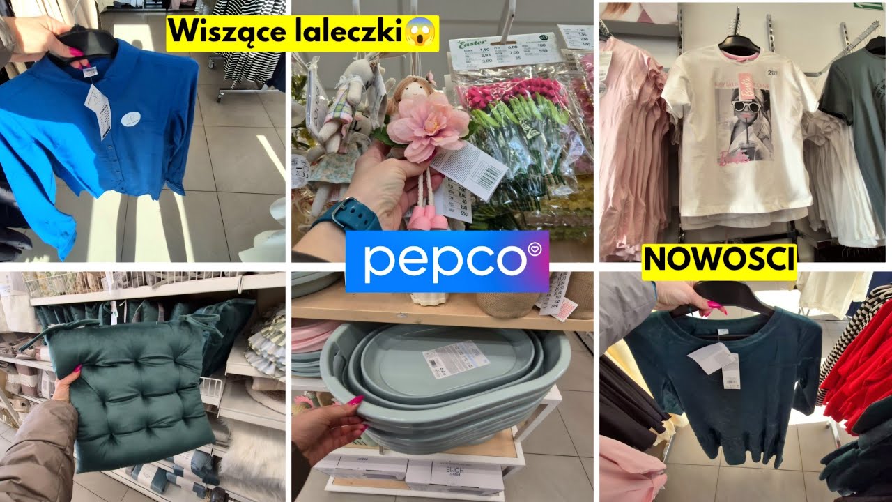 PEPCO nowe niebieskie koszule! Piękne zielone poduchy na krzesła! Laleczki zawieszki są cudne 🥰